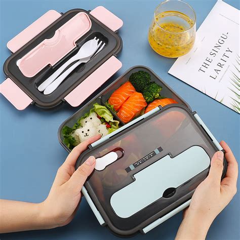 steel bento box with sealed compartments|leakproof bento box adult.